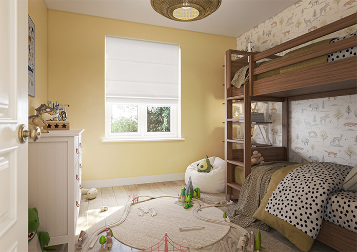 Panama, White - Roman Blind - Image 6